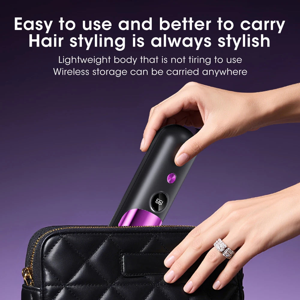 2-in-1 Electric Hair Straightening Brush & Curling Comb | Heated Styling Comb | Anti-Scald Hair Tool