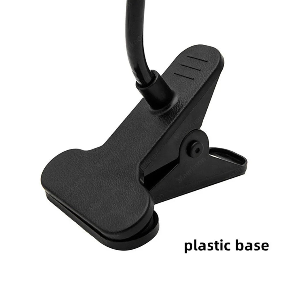 Universal Flexible Phone Stand Holder | Adjustable Snake-Arm Mobile Clip Mount | Hands-Free Phone Holder for Desk, Bed, Dashboard & More